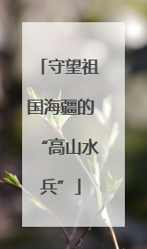 守望祖国海疆的“高山水兵”