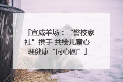 宣威羊场：“警校家社”携手 共绘儿童心理健康“同心圆”