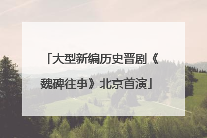 大型新编历史晋剧《魏碑往事》北京首演