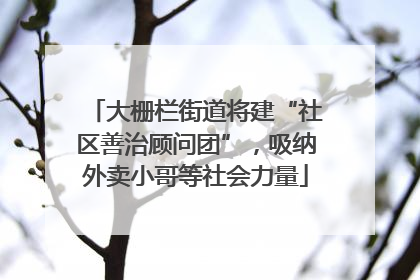 大栅栏街道将建“社区善治顾问团”，吸纳外卖小哥等社会力量