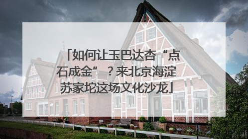 如何让玉巴达杏“点石成金”？来北京海淀苏家坨这场文化沙龙