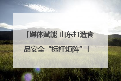 媒体赋能 山东打造食品安全“标杆矩阵”