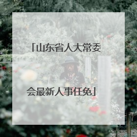 山东省人大常委会最新人事任免