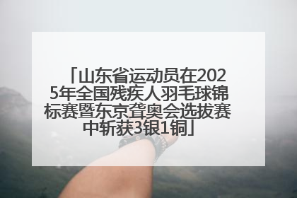 山东省运动员在2025年全国残疾人羽毛球锦标赛暨东京聋奥会选拔赛中斩获3银1铜