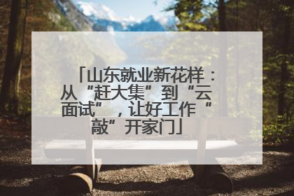 山东就业新花样：从“赶大集”到“云面试”，让好工作“敲”开家门