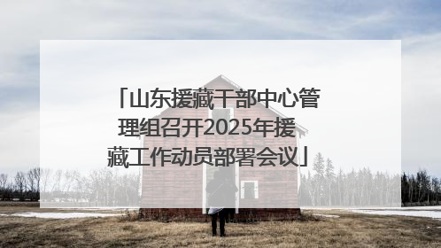 山东援藏干部中心管理组召开2025年援藏工作动员部署会议