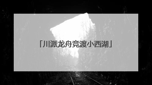 川派龙舟竞渡小西湖