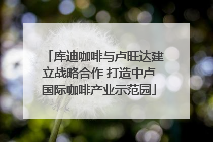 库迪咖啡与卢旺达建立战略合作 打造中卢国际咖啡产业示范园