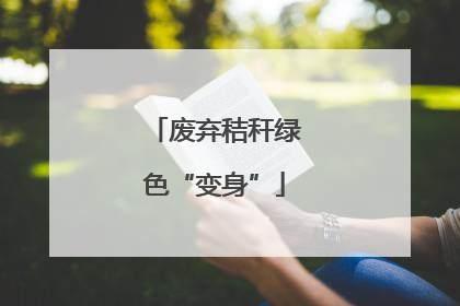 废弃秸秆绿色“变身”