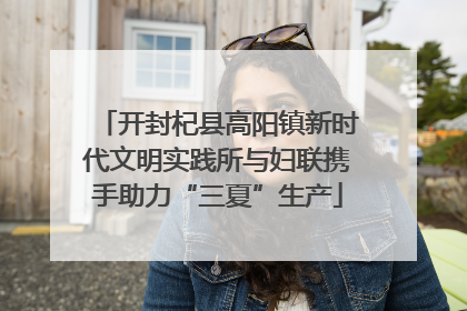 开封杞县高阳镇新时代文明实践所与妇联携手助力“三夏”生产