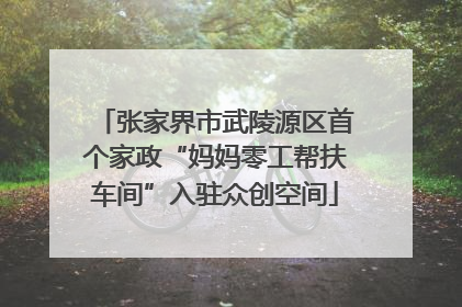 张家界市武陵源区首个家政“妈妈零工帮扶车间”入驻众创空间