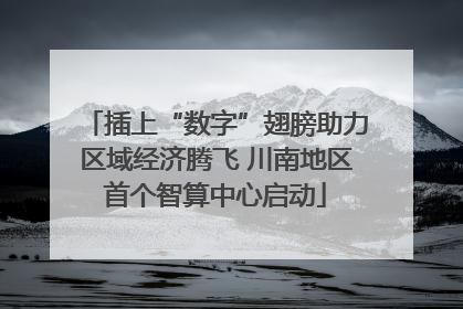 插上“数字”翅膀助力区域经济腾飞 川南地区首个智算中心启动