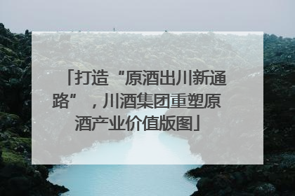 打造“原酒出川新通路”，川酒集团重塑原酒产业价值版图
