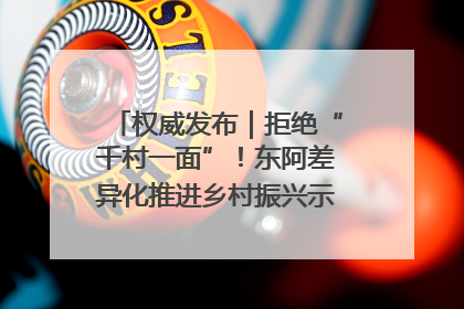 权威发布｜拒绝“千村一面”！东阿差异化推进乡村振兴示范片区建设