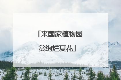 来国家植物园 赏绚烂夏花
