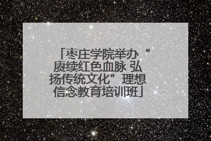 枣庄学院举办“赓续红色血脉 弘扬传统文化”理想信念教育培训班