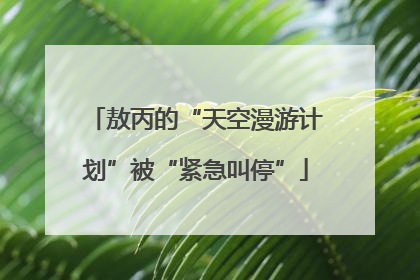 敖丙的“天空漫游计划”被“紧急叫停”