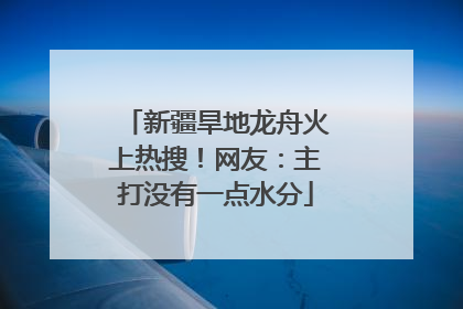 新疆旱地龙舟火上热搜！网友：主打没有一点水分
