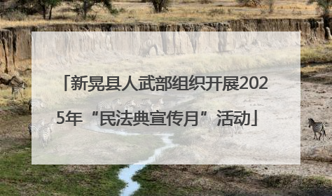 新晃县人武部组织开展2025年“民法典宣传月”活动