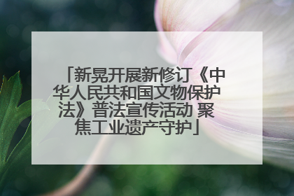新晃开展新修订《中华人民共和国文物保护法》普法宣传活动 聚焦工业遗产守护