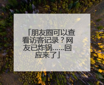 朋友圈可以查看访客记录？网友已炸锅……回应来了