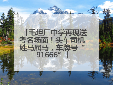 毛坦厂中学再现送考名场面！头车司机姓马属马，车牌号“91666”