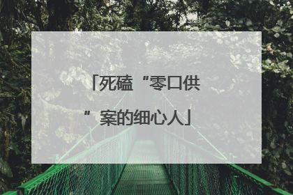 死磕“零口供”案的细心人