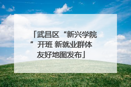 武昌区“新兴学院”开班 新就业群体友好地图发布