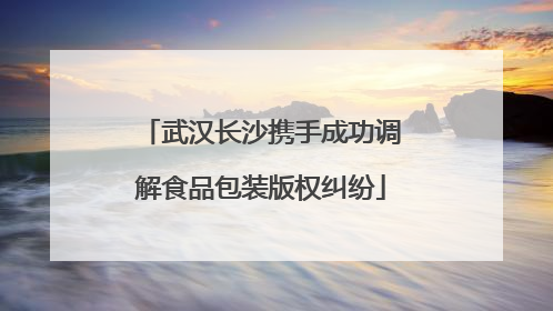 武汉长沙携手成功调解食品包装版权纠纷