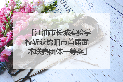 江油市长城实验学校斩获绵阳市首届武术联赛团体一等奖