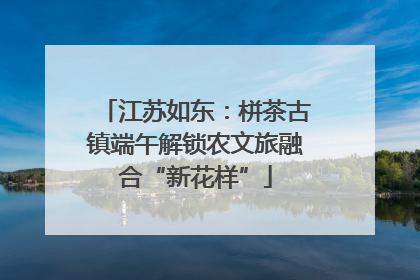 江苏如东：栟茶古镇端午解锁农文旅融合“新花样”