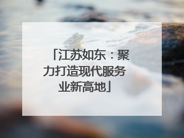 江苏如东：聚力打造现代服务业新高地