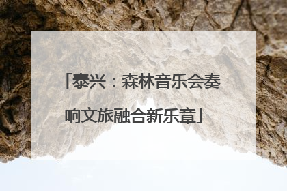 泰兴：森林音乐会奏响文旅融合新乐章