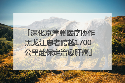 深化京津冀医疗协作 黑龙江患者跨越1700公里赴保定治愈肝癌