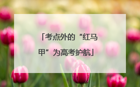 考点外的“红马甲”为高考护航