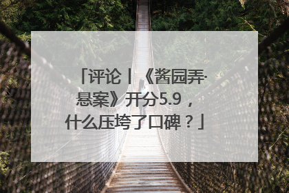 评论丨《酱园弄·悬案》开分5.9，什么压垮了口碑？