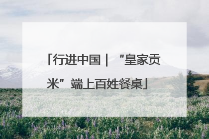 行进中国｜“皇家贡米”端上百姓餐桌