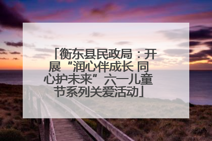 衡东县民政局：开展“润心伴成长 同心护未来”六一儿童节系列关爱活动