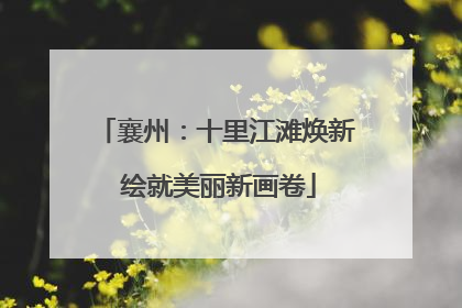 襄州：十里江滩焕新 绘就美丽新画卷