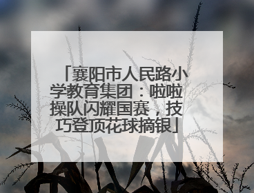 襄阳市人民路小学教育集团：啦啦操队闪耀国赛，技巧登顶花球摘银