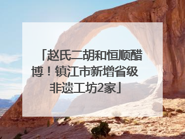 赵氏二胡和恒顺醋博！镇江市新增省级非遗工坊2家