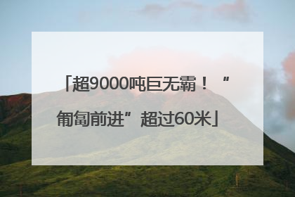 超9000吨巨无霸！“匍匐前进”超过60米