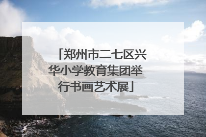 郑州市二七区兴华小学教育集团举行书画艺术展