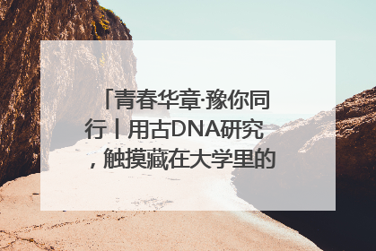 青春华章·豫你同行丨用古DNA研究，触摸藏在大学里的“上下五千年”