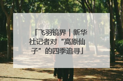 飞羽镜界｜新华社记者对“高原仙子”的四季追寻