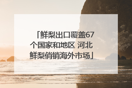 鲜梨出口覆盖67个国家和地区 河北鲜梨俏销海外市场