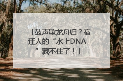 鼓声歇龙舟归？宿迁人的“水上DNA”藏不住了！