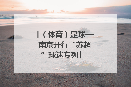 （体育）足球——南京开行“苏超”球迷专列