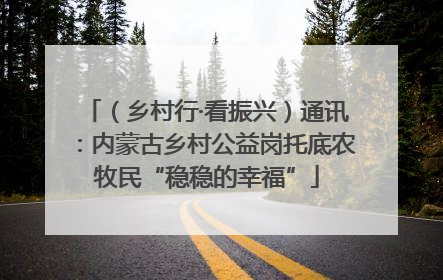 （乡村行·看振兴）通讯：内蒙古乡村公益岗托底农牧民“稳稳的幸福”