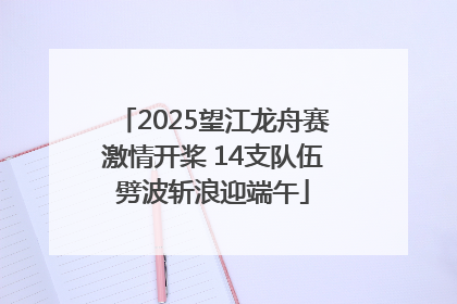 2025望江龙舟赛激情开桨 14支队伍劈波斩浪迎端午